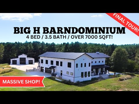 Massive Modern Barndominium | 1845 Barndominiums | 4 bed