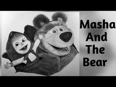 Masha And The Bear // Masha And The Bear Drawing // How To Draw Masha And The Bear Step By Step