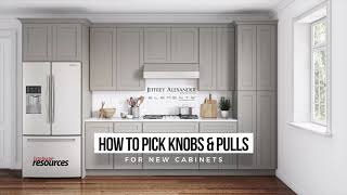 How to pick knobs and pulls for new cabinets using relative scale