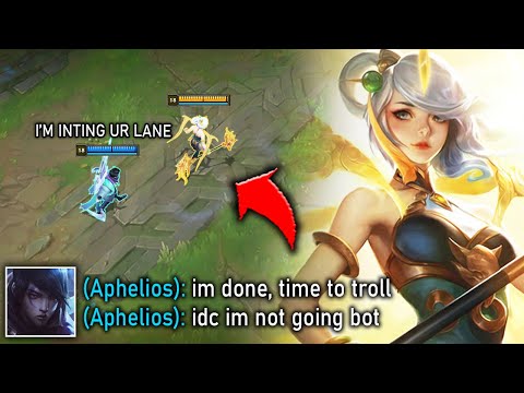 Toxic ADC tries to troll my lane and lose the game... but I still carry him