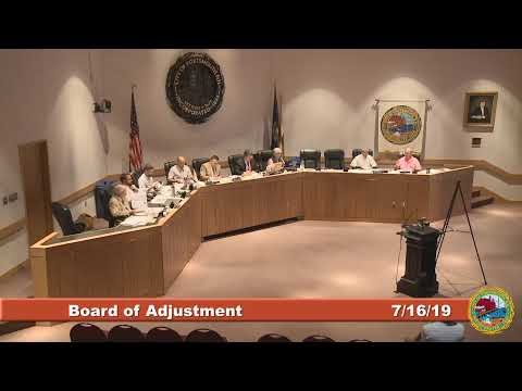 Board of Adjustment 7.16.2019