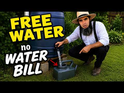 Water your yard Automatically FOR FREE !!! The Amish $0 Method