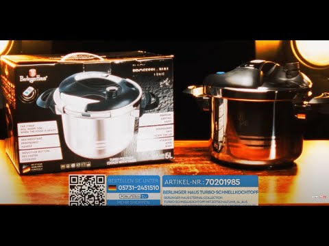 Berlinger Haus Turbo pressure cooker with timer, 6L, Eternal Collection