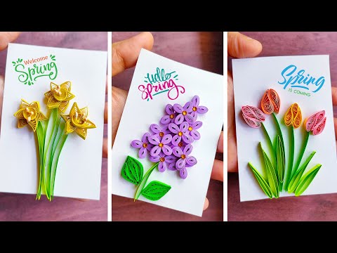 DIY Paper Quilled Spring Flowers 😊🌷