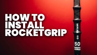 How to install RocketGrip on hockey stick?