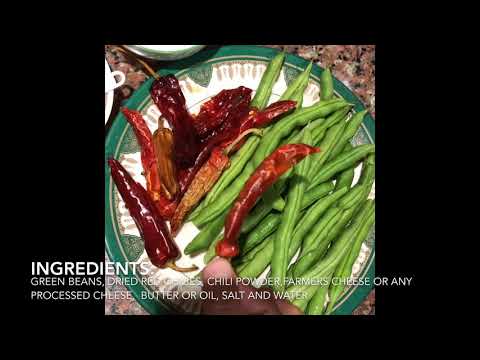 Spicy Beans cheese (Bhutanese Style)