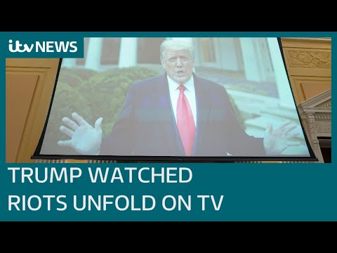 Donald Trump watched Capitol riots unfold on TV and 'chose not to act' | ITV News