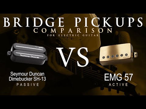Seymour Duncan DIMEBUCKER SH-13 vs EMG 57 - Bridge Guitar Pickup Comparison Tone Demo