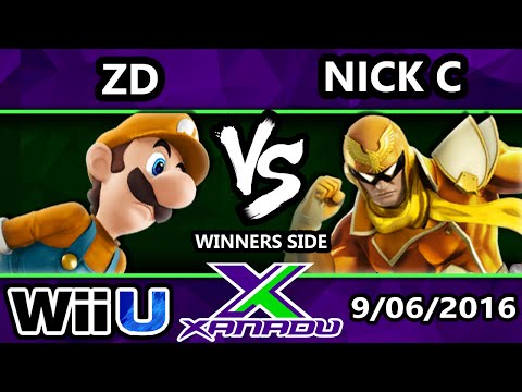 S@X 166 - ZD (Luigi) Vs. Nick C. (Captain Falcon) SSB4 Tournament - Smash Wii U - Smash 4