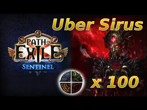 [PoE 3.18] 100 Uber Sirus, Awakener of Worlds Test