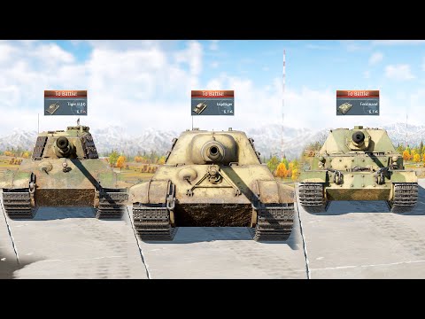 The BIG Three German 6.7 BR [Jagdtiger, Ferdinand, Tiger 2 H]
