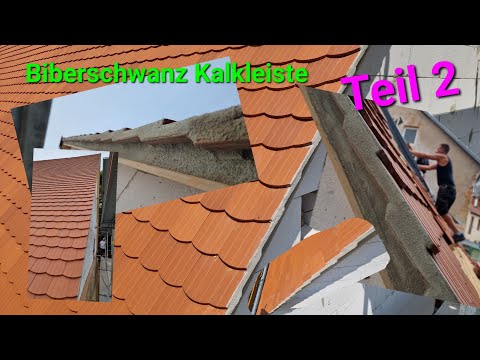 Kalkleiste Biberschwanz - Ortgang bei Biberschwanzdach mörteln - Teil 2 - Dachdecker Bad Lausick