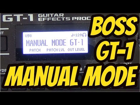 Boss GT-1 - Stompbox Mode/Manual Mode Alternative