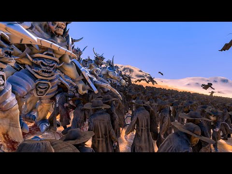 10 000 Giant Ogres VS 20 000 Scarecrows - UEBS 2 - Ultimate Epic Battle Simulator 2 - uebs 2022