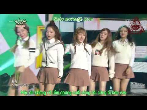 [RedHeartVN][Vietsub + Kara] 150911 Red Velvet Live Music Bank  - Huff n Puff