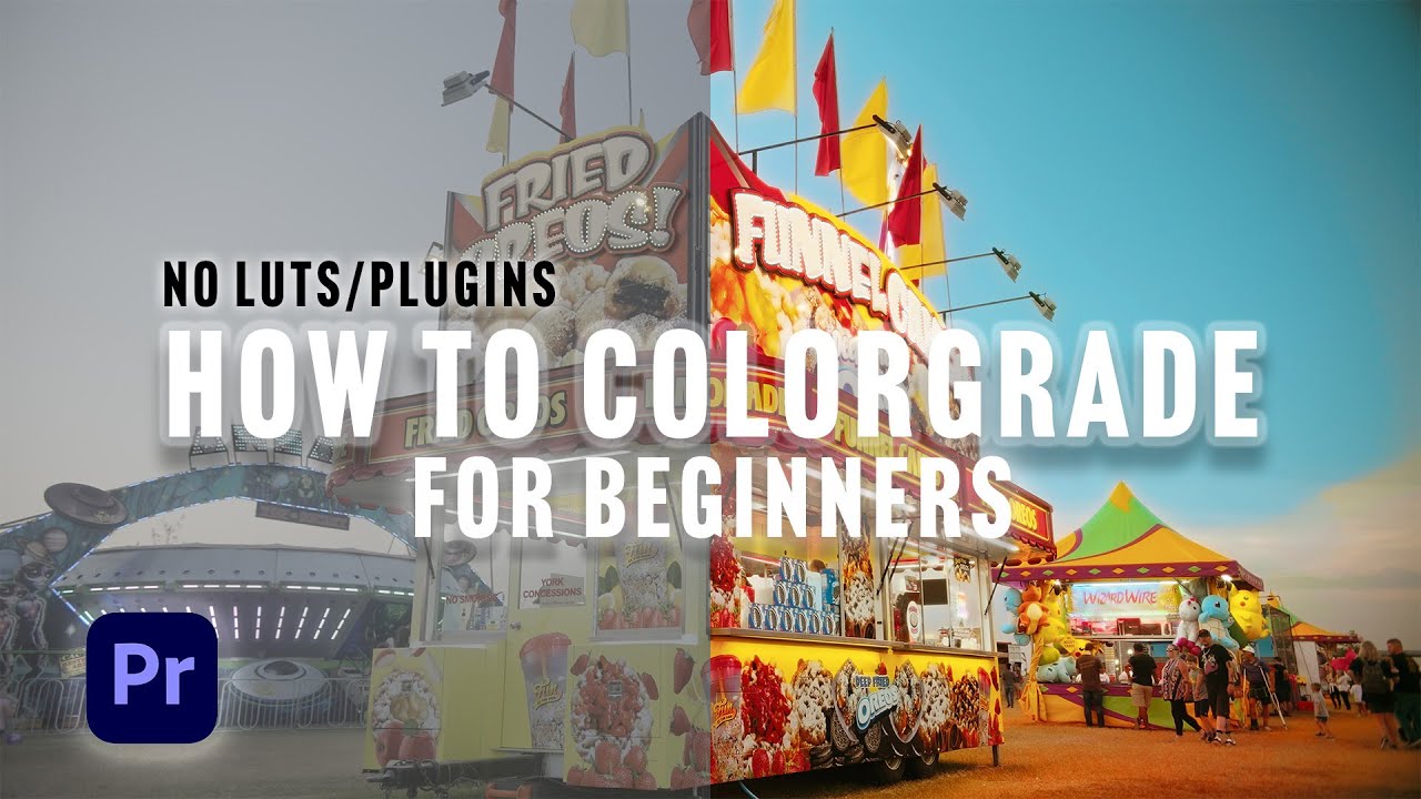 How To Colorgrade For Beginners EASY|No LUTS/Plugins