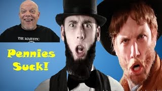 REACTION TIME "Epic Rap Battles Of History" - Lincoln vs Norris - Pennies Suck