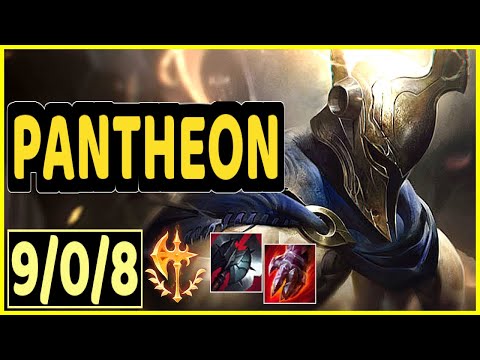 PANTHEON VS JARVAN IV - 9/0/8 KDA JUNGLE GAMEPLAY CHALLENGER I