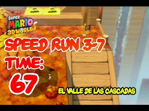Super Mario 3D World 3-7 Speedrun  | Time: 67