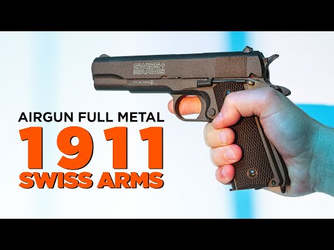 Pistola Airgun Colt 1911 Swiss Arms Full Metal BlowBack 4.5