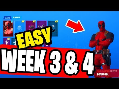 DeadPool WEEK 3 And Week 4 Challenges Fortnite