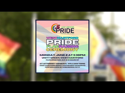 West Hartford PRIDE Flag Raising Ceremony June 2 2025