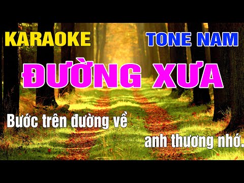 Đường Xưa Karaoke Tone Nam Nhạc Sống gia huy beat