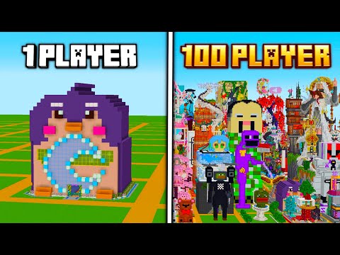 100 players given creative mode - you won't believe what they make!