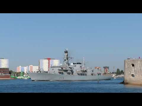 Royal Navy HMS Kent F78 Type 23 Duke Class Frigate Portsmouth England