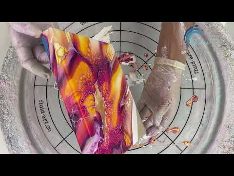 393. Sheleeart Fluid artist - Tilted Sunset Bloom