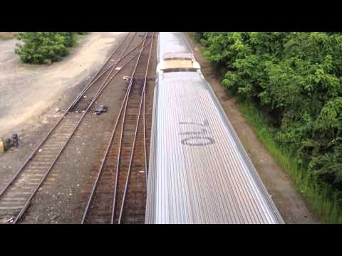 MBTA 1056 Passing Under the Fountain St. Bridge
