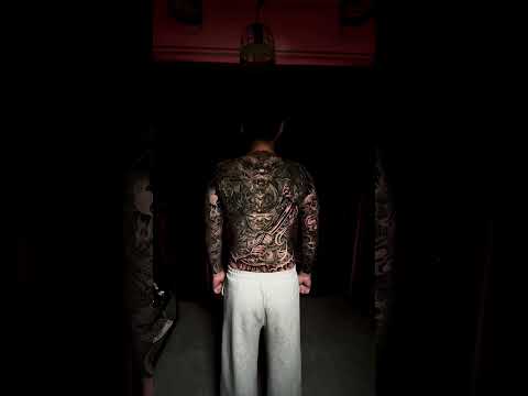 Full Back Samurai Dragon Tattoo at Yotinny Tattoo Saigon