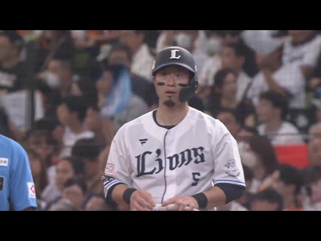 【7回裏】反撃開始!! ライオンズ・外崎修汰 変化球を捉えて、点差を縮めるタイムリー!! 2024年6月1日 埼玉西武ライオンズ 対 読売ジャイアンツ