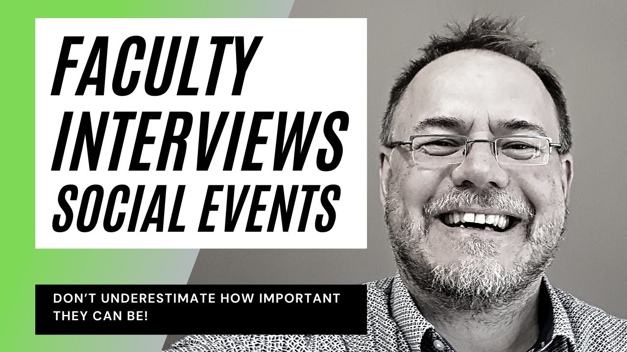 Faculty job interviews: Master the social events during the interview #assistantprofessor #interview