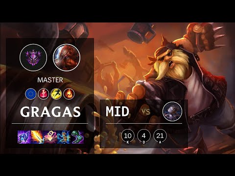 Gragas Mid vs Orianna - EUW Master Patch 11.2