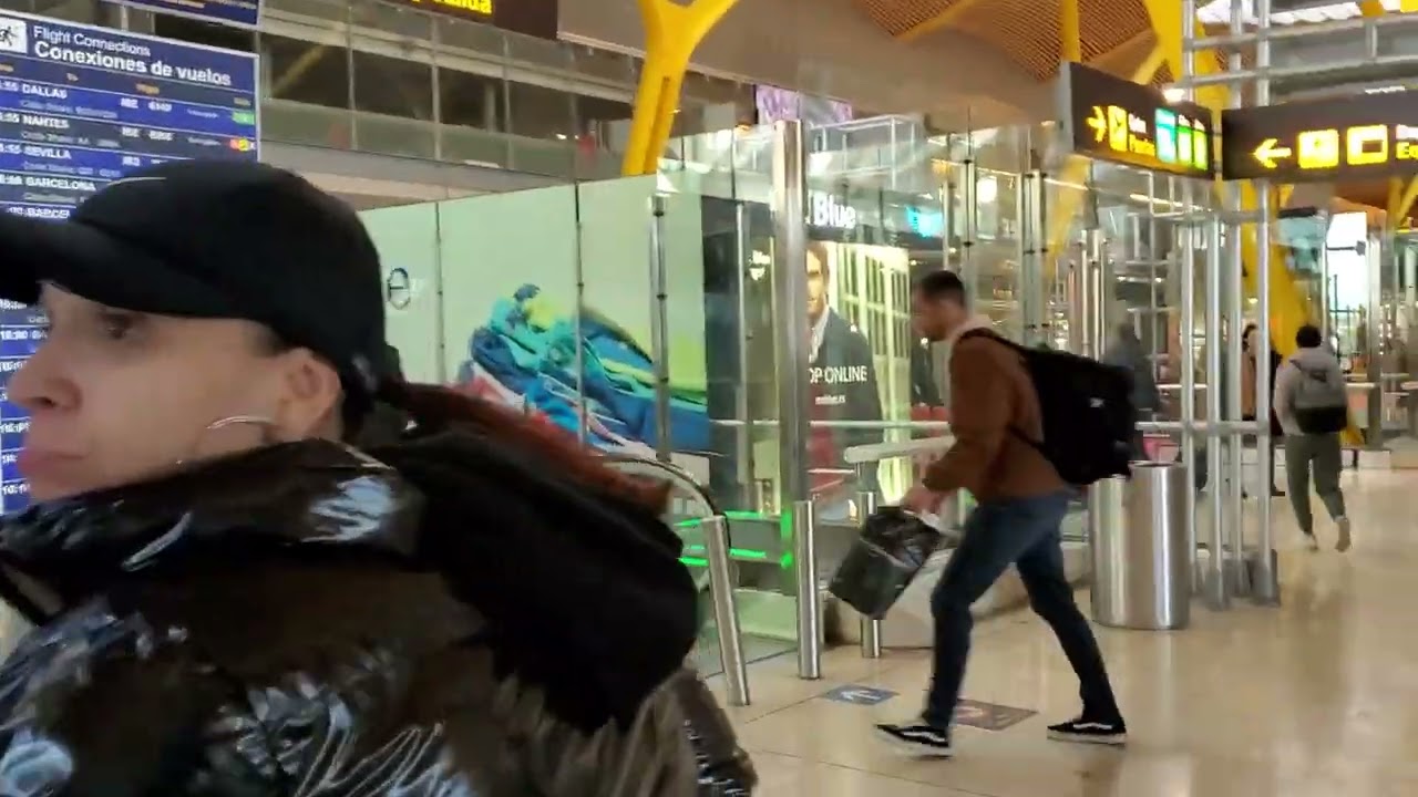 Navigating Madrid Airport. A two hours transit time is not enough.