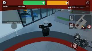 How it looks like when you take up robbed money as a police in emergency Hamburg (Roblox)
