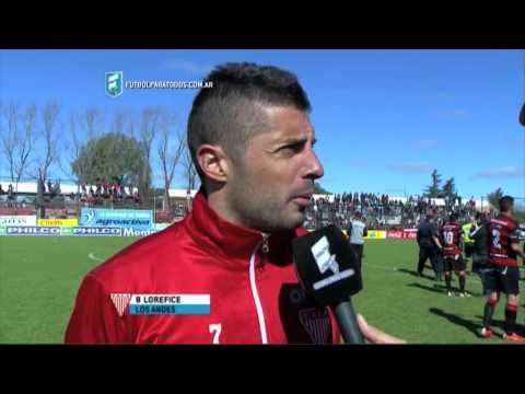 Lorefice: "Partido parejo". Douglas Haig 0 - Los Andes 0. Fecha 30. B Nacional 2015. FPT.
