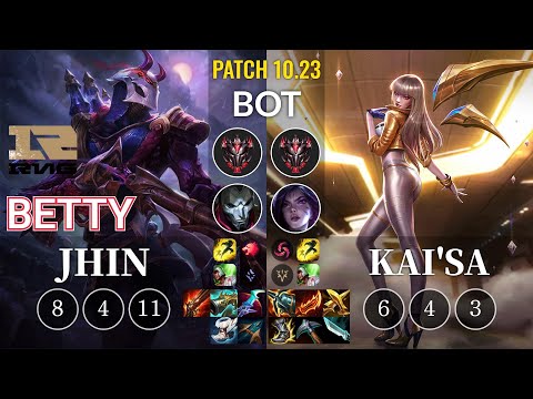 RNG Betty Jhin vs Kai'Sa Bot - KR Patch 10.23