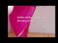 Indian Aunty In Pink Saree Without Blouse
