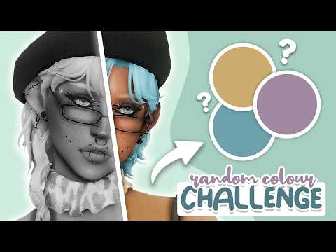 Can I make a Sim using *only* RANDOM COLOURS? | Sims 4 Create a Sim Challenge