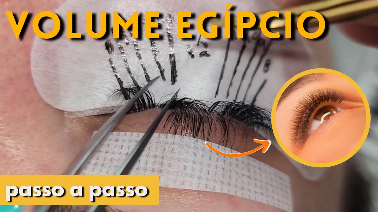 ✅EXTENSÃO DE CÍLIOS VOLUME EGÍPCIO PASSO A PASSO