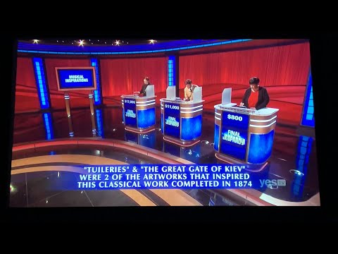 Final Jeopardy, “Musical Inspirations” - Mattea Roach DAY 19 (4/29/22)