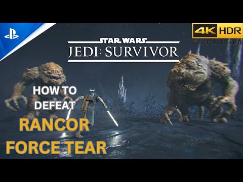 HOW TO BEAT 2 RANCOR FORCE TEAR | STAR WARS JEDI SURVIVOR PS5 | NEXT GEN GRAPHICS | 4K HDR 60 FPS
