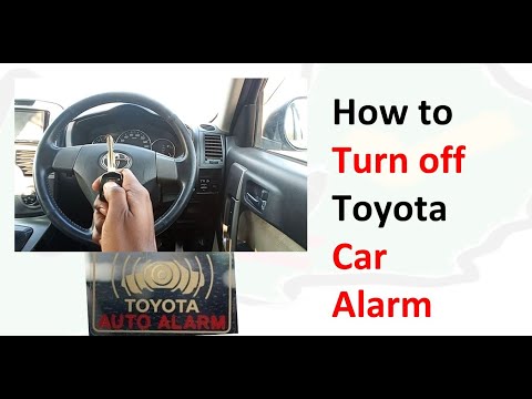 How to turn off Toyota Car Alarm