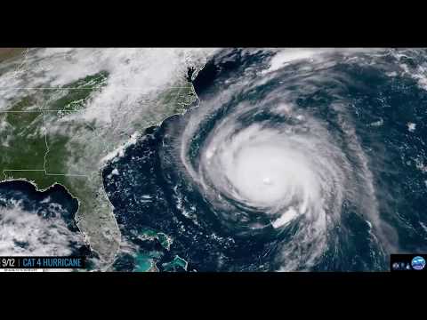 Stunning Satellite Time-lapse of Hurricane Florence's ENTIRE Life