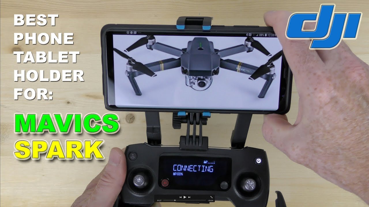 Watch video Love This Phone & Tablet Holder for DJI Mavic Air, Mavic Pro & Spark Now Love This Phone & Tablet Holder for DJI Mavic Air, Mavic Pro & Spark