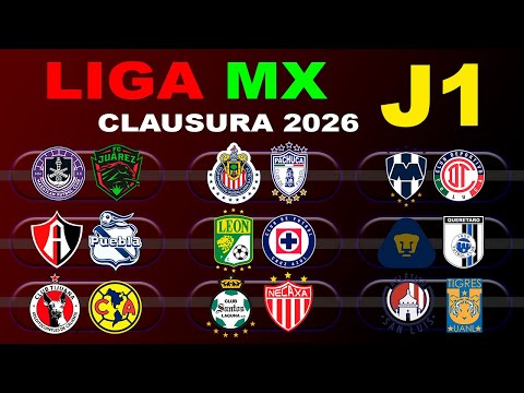 DATES, TIMES AND CHANNELS FOR MATCHDAY 1 OF THE LIGA MX CLAUSURA 2026