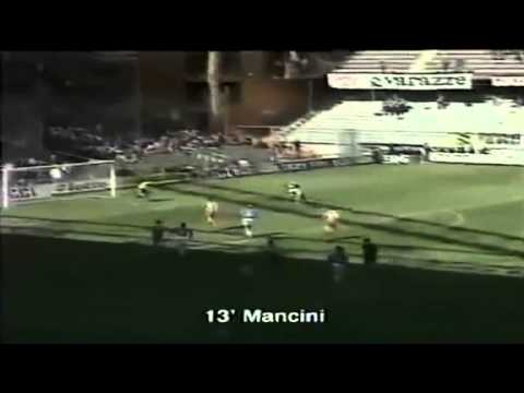 Serie A 1994-1995, day 26 Sampdoria - Cremonese 2-1 (R.Mancini, Chiesa, Jugovic)