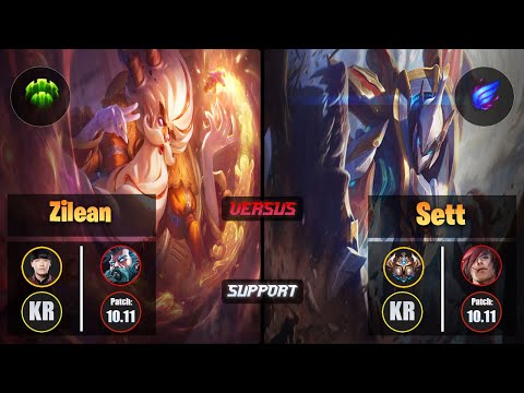 Kellin ZILEAN (Support) [Guardian] VS SETT - Challenger KR Patch 10.11